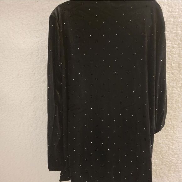 🆕️🧥Black Velvet Blazer With Gold Stud Accents, Sz XXL - Picture 5 of 7